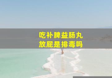 吃补脾益肠丸放屁是排毒吗