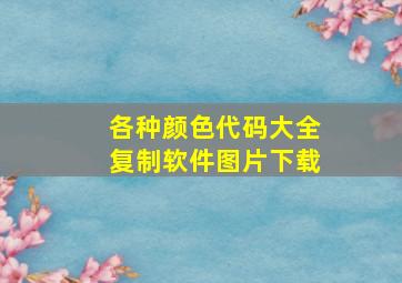 各种颜色代码大全复制软件图片下载