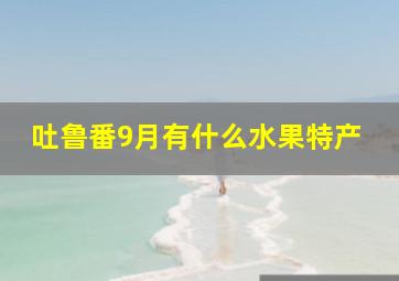 吐鲁番9月有什么水果特产