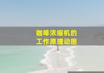 咖啡浓缩机的工作原理动图