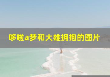 哆啦a梦和大雄拥抱的图片