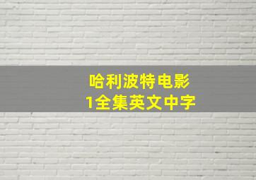 哈利波特电影1全集英文中字