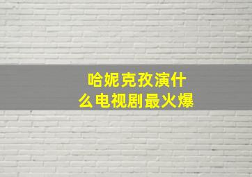 哈妮克孜演什么电视剧最火爆