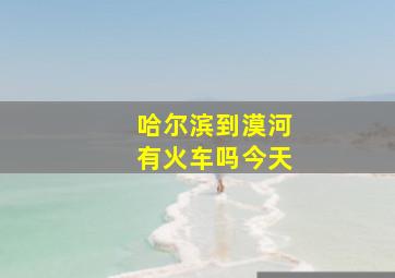 哈尔滨到漠河有火车吗今天