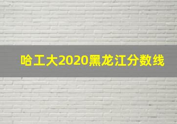 哈工大2020黑龙江分数线