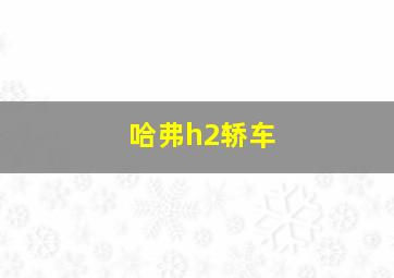 哈弗h2轿车