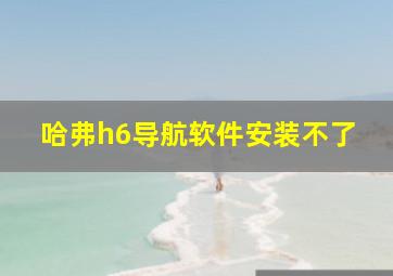 哈弗h6导航软件安装不了