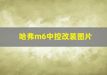 哈弗m6中控改装图片