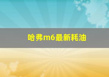 哈弗m6最新耗油