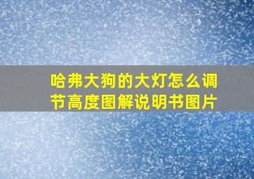 哈弗大狗的大灯怎么调节高度图解说明书图片