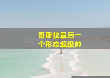 哥斯拉最后一个形态超级帅