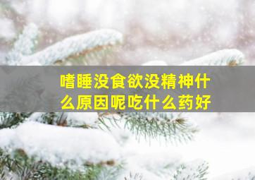 嗜睡没食欲没精神什么原因呢吃什么药好