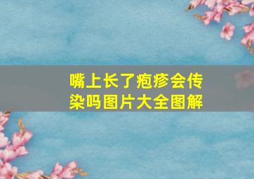 嘴上长了疱疹会传染吗图片大全图解