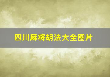 四川麻将胡法大全图片