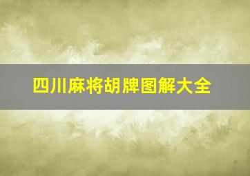 四川麻将胡牌图解大全