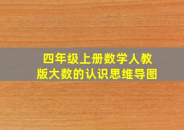 四年级上册数学人教版大数的认识思维导图