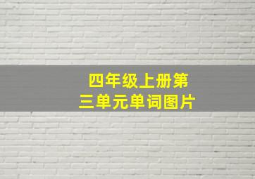 四年级上册第三单元单词图片