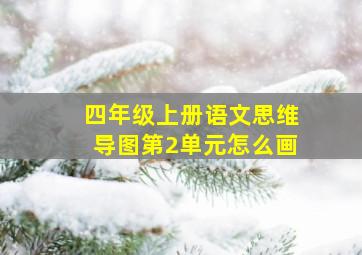 四年级上册语文思维导图第2单元怎么画