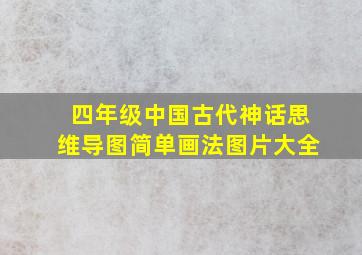 四年级中国古代神话思维导图简单画法图片大全