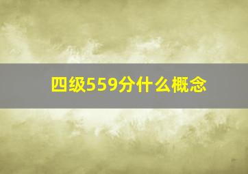 四级559分什么概念