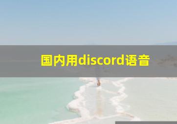 国内用discord语音