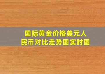 国际黄金价格美元人民币对比走势图实时图