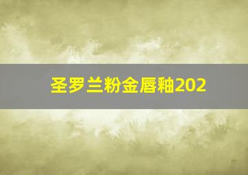 圣罗兰粉金唇釉202