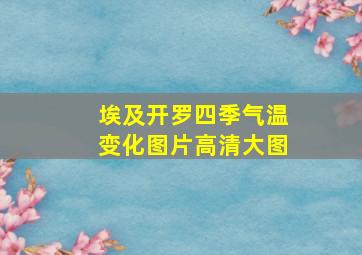 埃及开罗四季气温变化图片高清大图