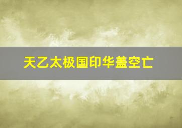 天乙太极国印华盖空亡