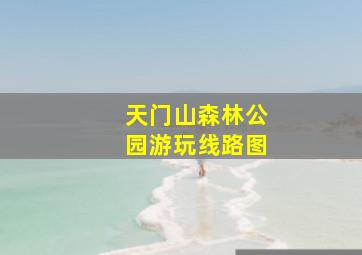 天门山森林公园游玩线路图