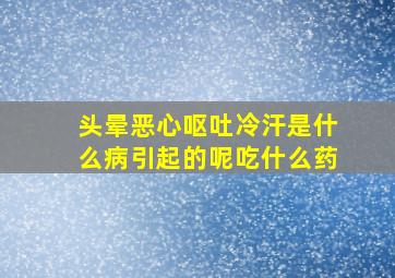 头晕恶心呕吐冷汗是什么病引起的呢吃什么药