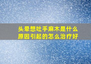 头晕想吐手麻木是什么原因引起的怎么治疗好