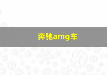 奔驰amg车