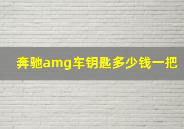 奔驰amg车钥匙多少钱一把