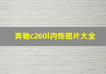 奔驰c260l内饰图片大全