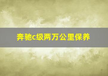 奔驰c级两万公里保养