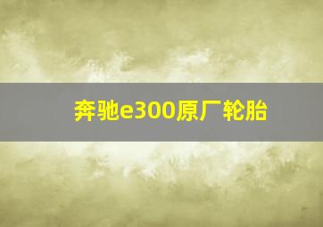 奔驰e300原厂轮胎