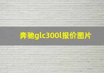 奔驰glc300l报价图片