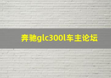 奔驰glc300l车主论坛