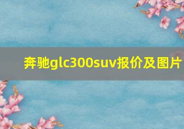 奔驰glc300suv报价及图片