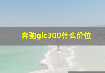 奔驰glc300什么价位