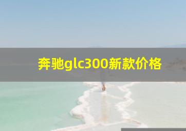 奔驰glc300新款价格