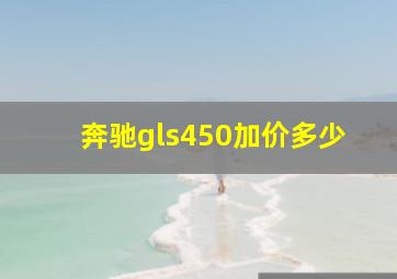 奔驰gls450加价多少