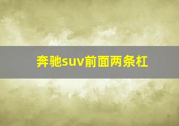 奔驰suv前面两条杠