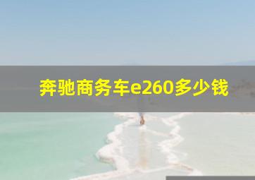 奔驰商务车e260多少钱