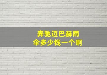 奔驰迈巴赫雨伞多少钱一个啊