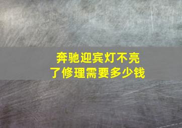 奔驰迎宾灯不亮了修理需要多少钱