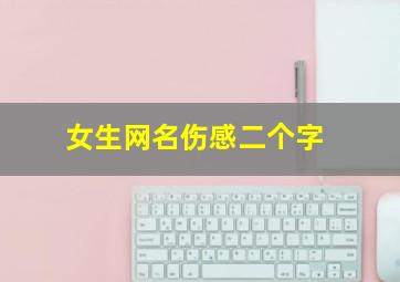 女生网名伤感二个字