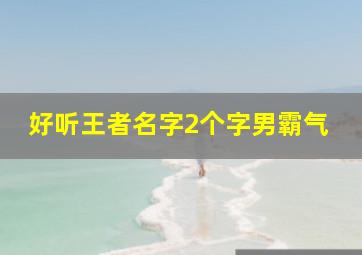 好听王者名字2个字男霸气