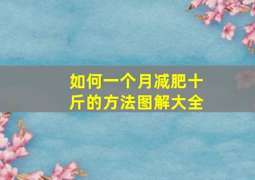 如何一个月减肥十斤的方法图解大全